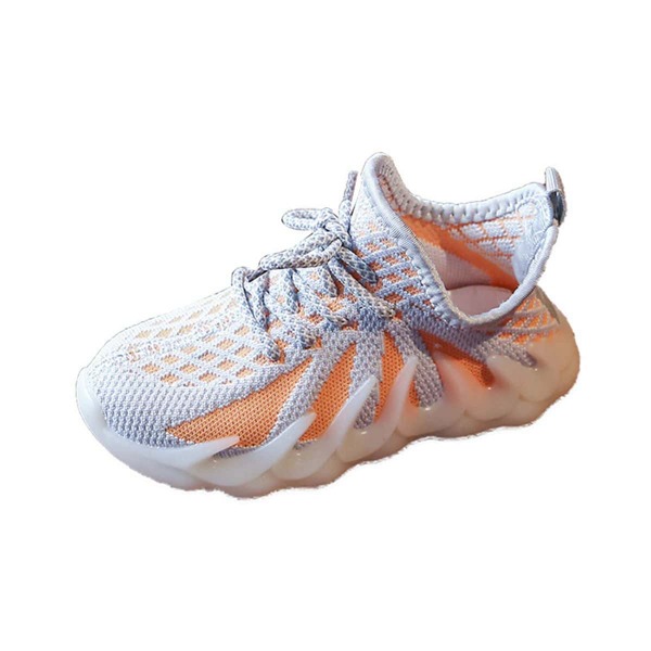

Toddler Girls Knit Panel Sneakers, Orange