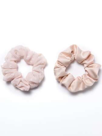 2pcs Solid Hair Tie