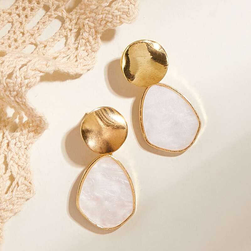 

Simple Drop Earrings, Gold