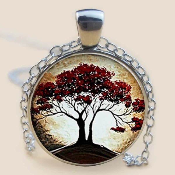 

Round Pendant Necklace, Multicolor