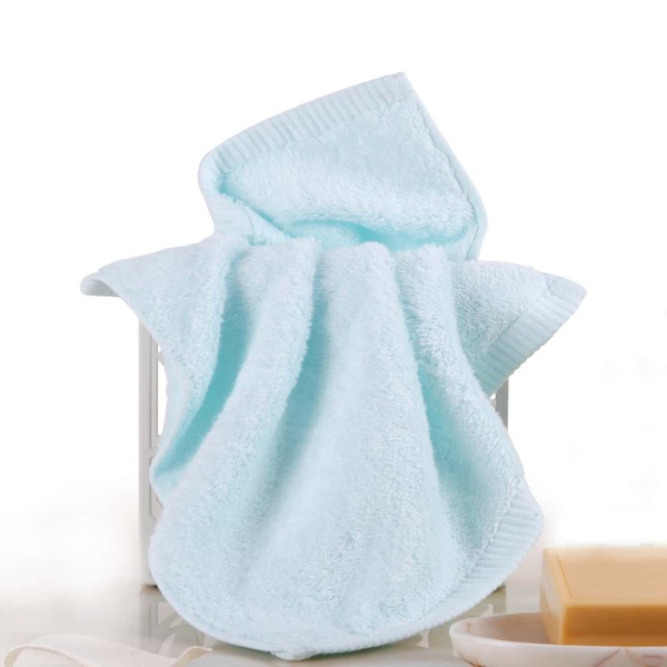 

Solid Color Face Towel, Blue