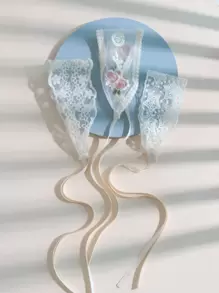 3条少女蕾丝发带 - 米色 - 查看 2