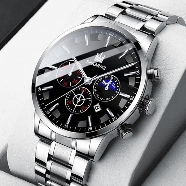 

Men Triple Dial Date Quartz Watch