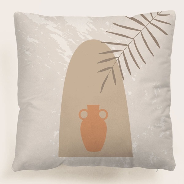 

Plants Print Cushion Cover Without Filler, Multicolor