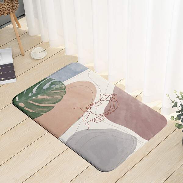 

Abstract Pattern Floor Mat, Multicolor