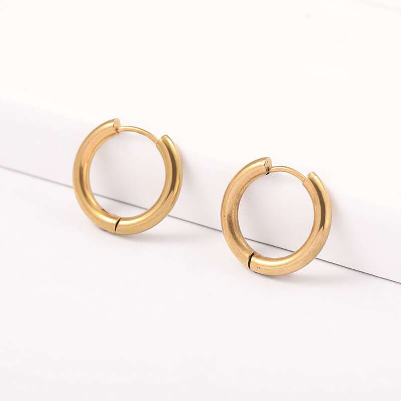 

Minimalist Hoop Earrings, Gold