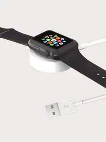 磁性接觸式充電器適用於Apple Watch - 白色 - 查看 1