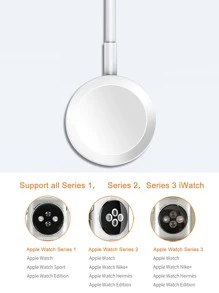 磁性接觸式充電器適用於Apple Watch - 白色 - 查看 3