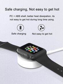 磁性接觸式充電器適用於Apple Watch - 白色 - 查看 7