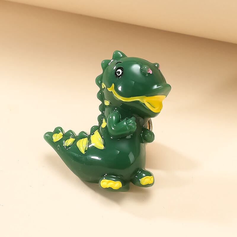 

Cartoon Dinosaur Bag Charm, Green
