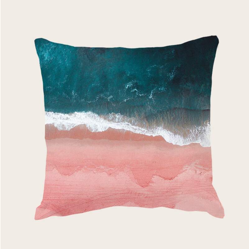 

Sea Pattern Cushion Cover Without Filler, Multicolor
