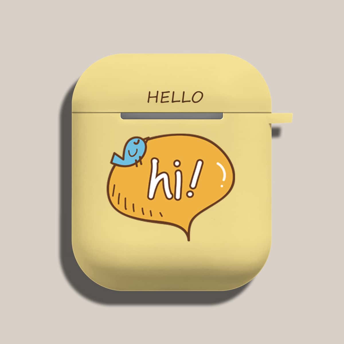 

Letter Graphic Case For Airpods, Yellow