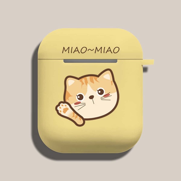

Чехол с мультипликационным рисунком для Airpods, Жёлтые