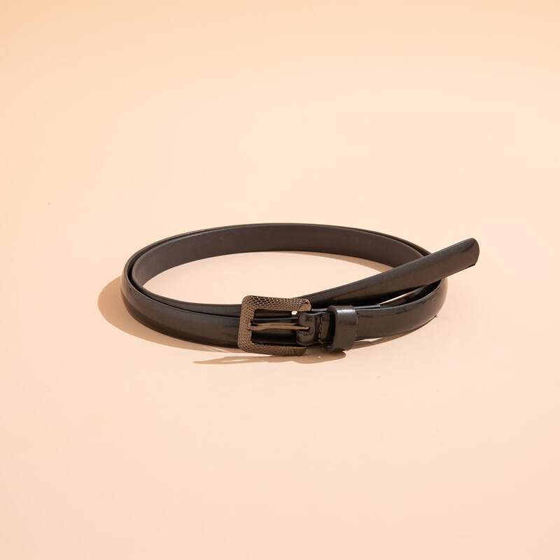 

Square Buckle Belt, Black