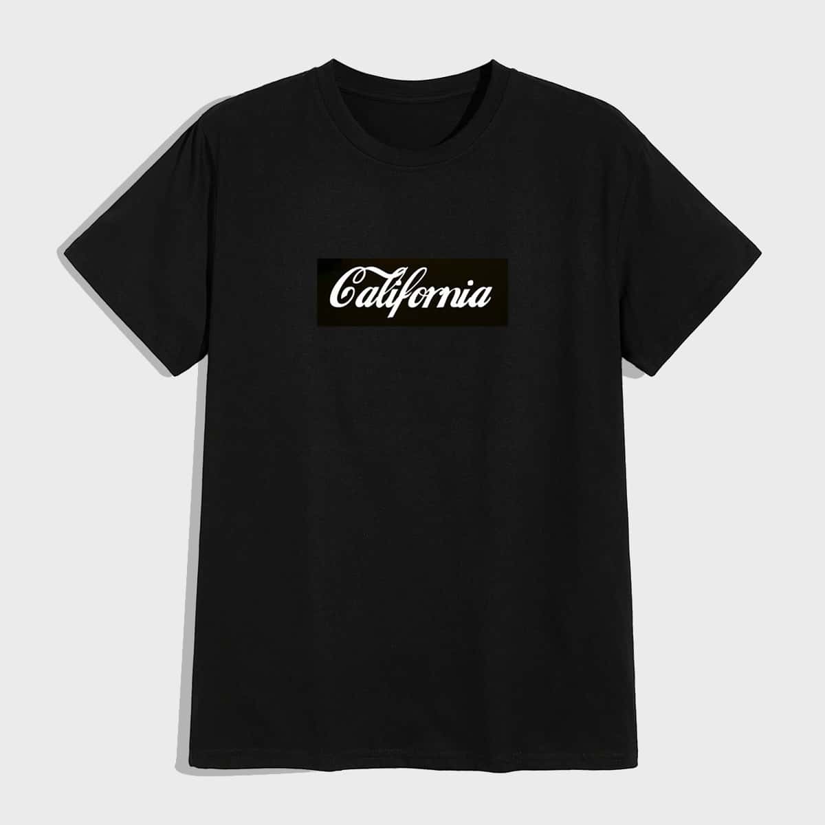 

Guys Letter Graphic Tee, Black