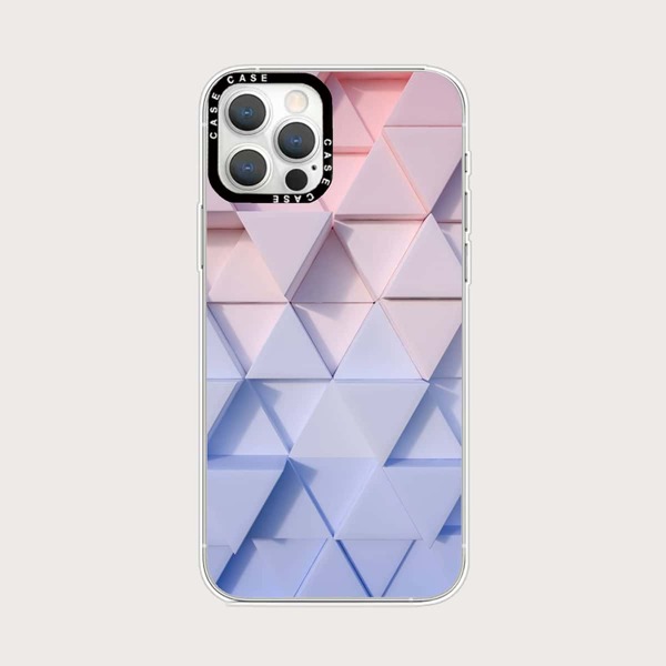 

Triangle Block Pattern Phone Case, Multicolor