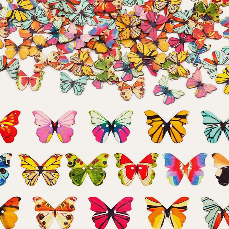 

50pcs Butterfly Shaped DIY Decoration, Multicolor