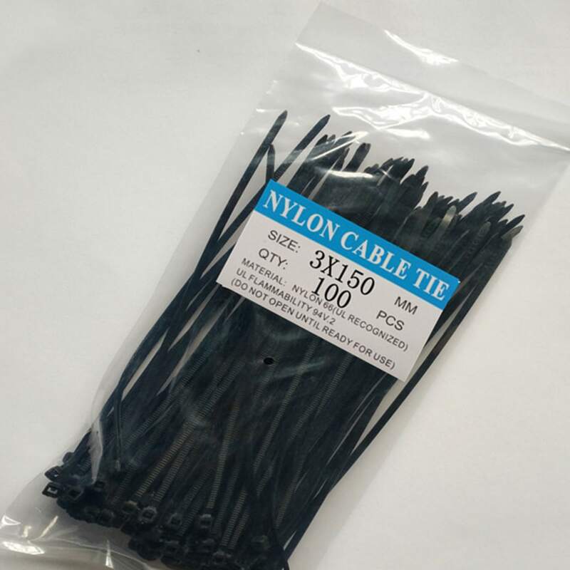 

100pcs Random Color Nylon Cable Tie, Multicolor