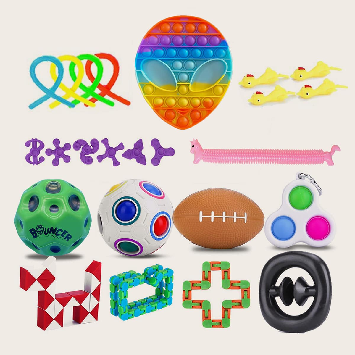 

24pcs Decompression Toy Set, Multicolor