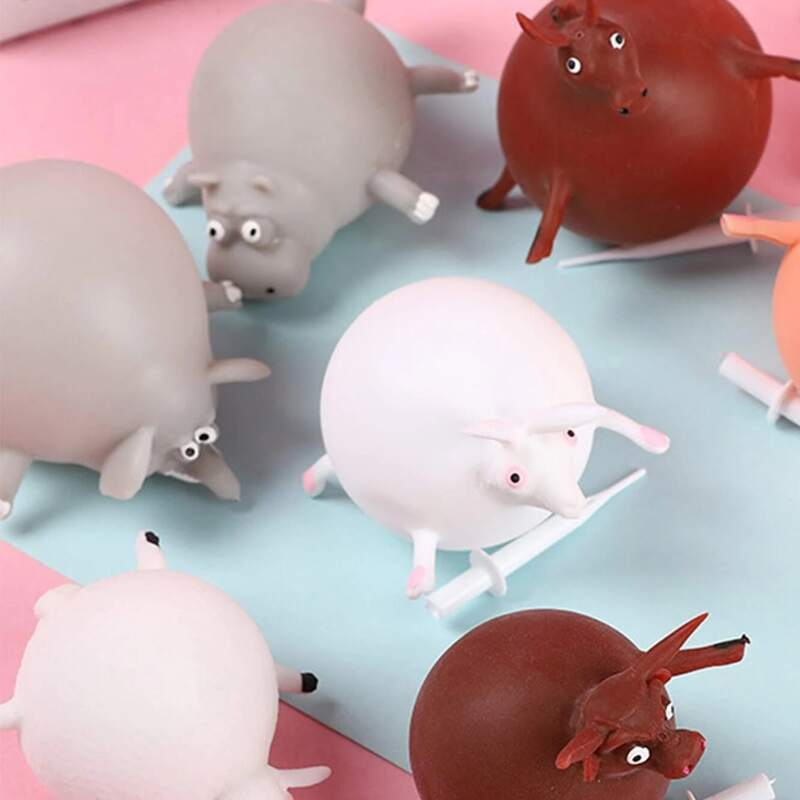 

1pc Random Cartoon Animal Inflatable Ball, Multicolor