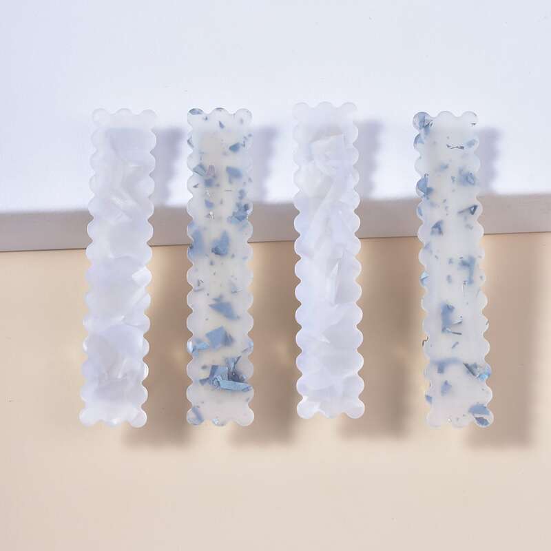 

4pcs Acrylic Hair Clip, Multicolor