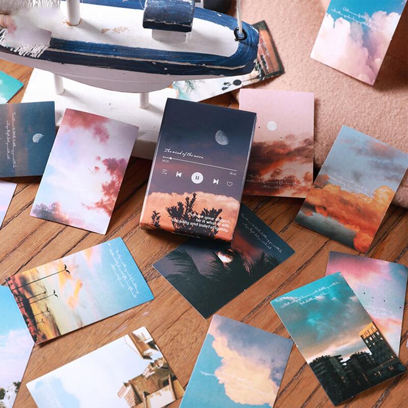 

30sheets Landscape Print Sticker, Multicolor