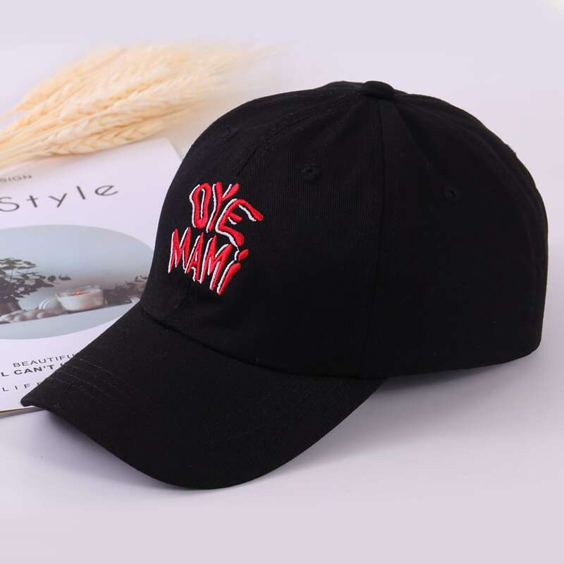 

Guys Letter Graphic Embroidery Baseball Cap, Black