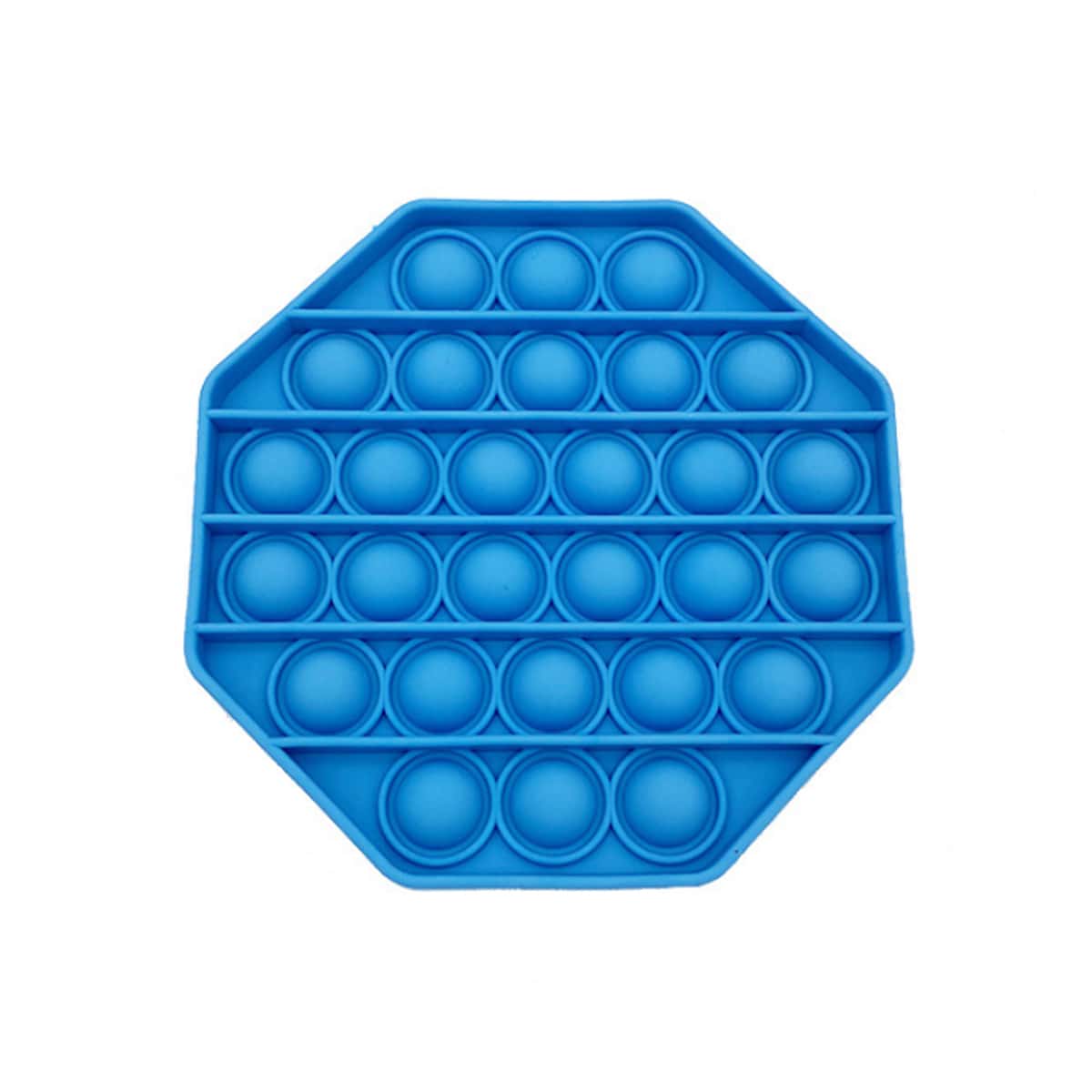 

1pc Geo Stress Relief Bubble Toy, Blue