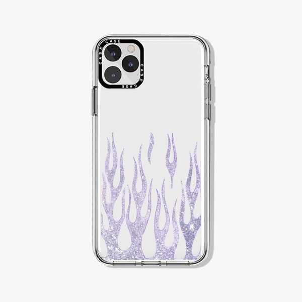 

Fire Pattern Phone Case, Clear