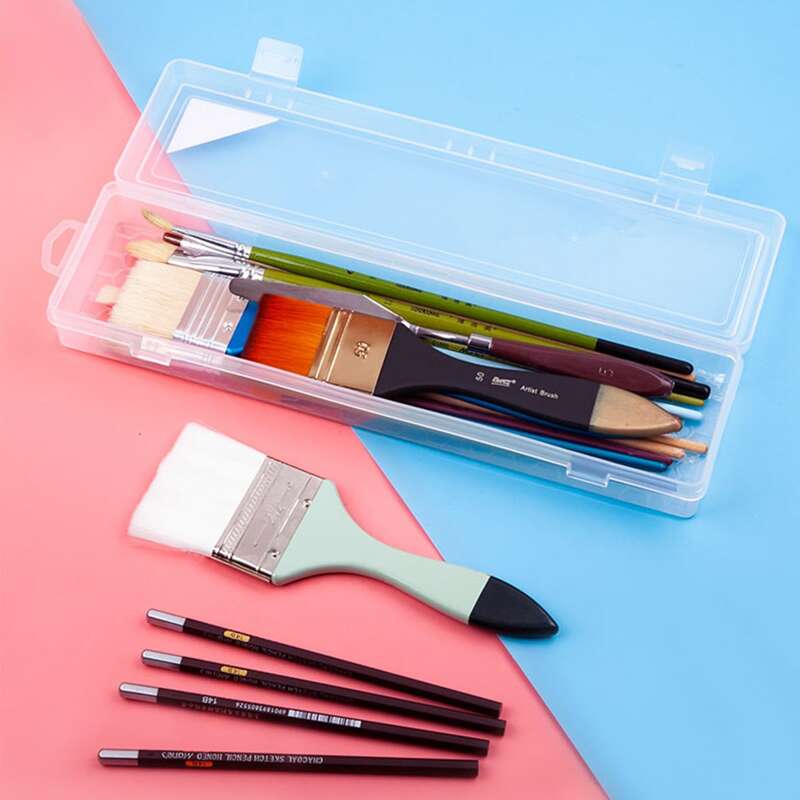 

1pc Clear Pencil Box