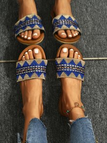 Dép xăng đan Khối Màu Kỳ nghỉ - Màu xanh lam - Xem 1