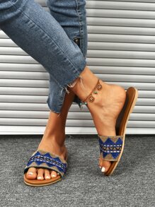 Dép xăng đan Khối Màu Kỳ nghỉ - Màu xanh lam - Xem 3