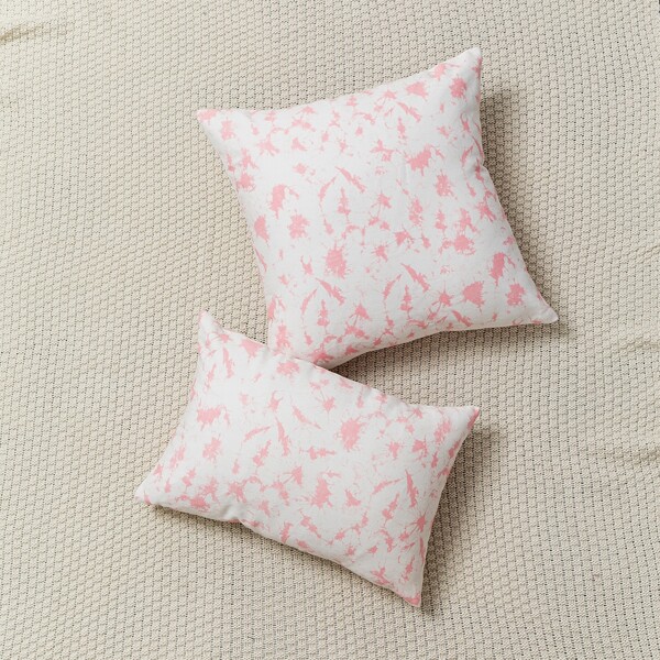 

1pc Tie Dye Pattern Cushion Cover Without Filler, Pink