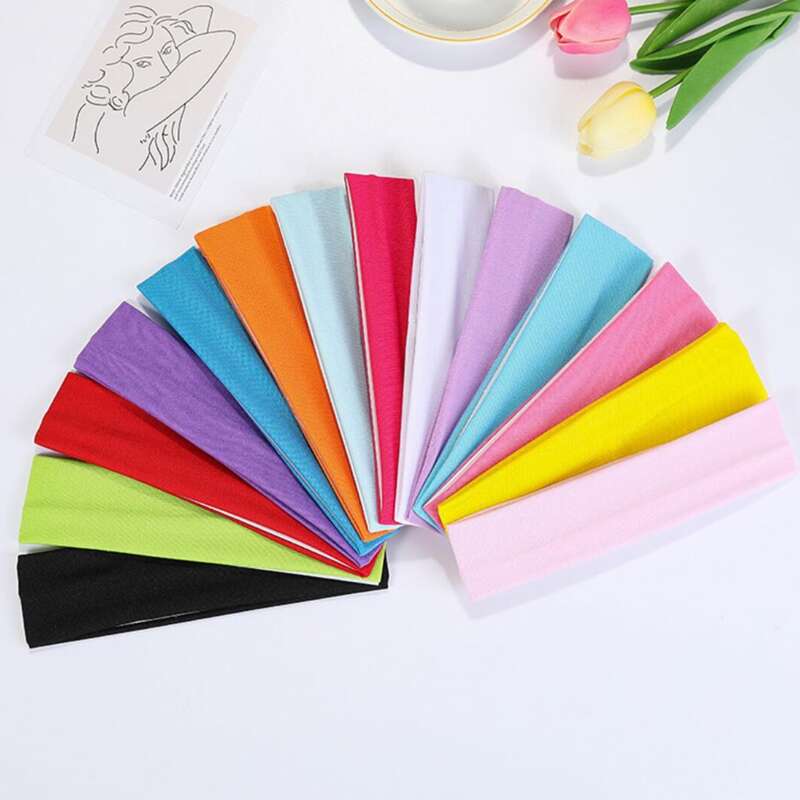 

10pcs Random Solid Hair Band, Multicolor