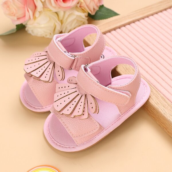 

Baby Girl Velcro Strap Sandals, Pink