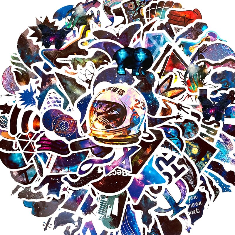 

100pcs Mixed Pattern Sticker, Multicolor