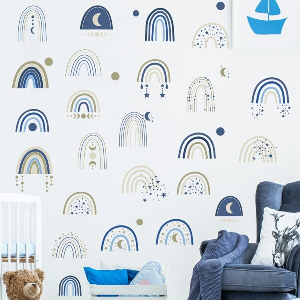 

Rainbow Print Wall Sticker, Multicolor