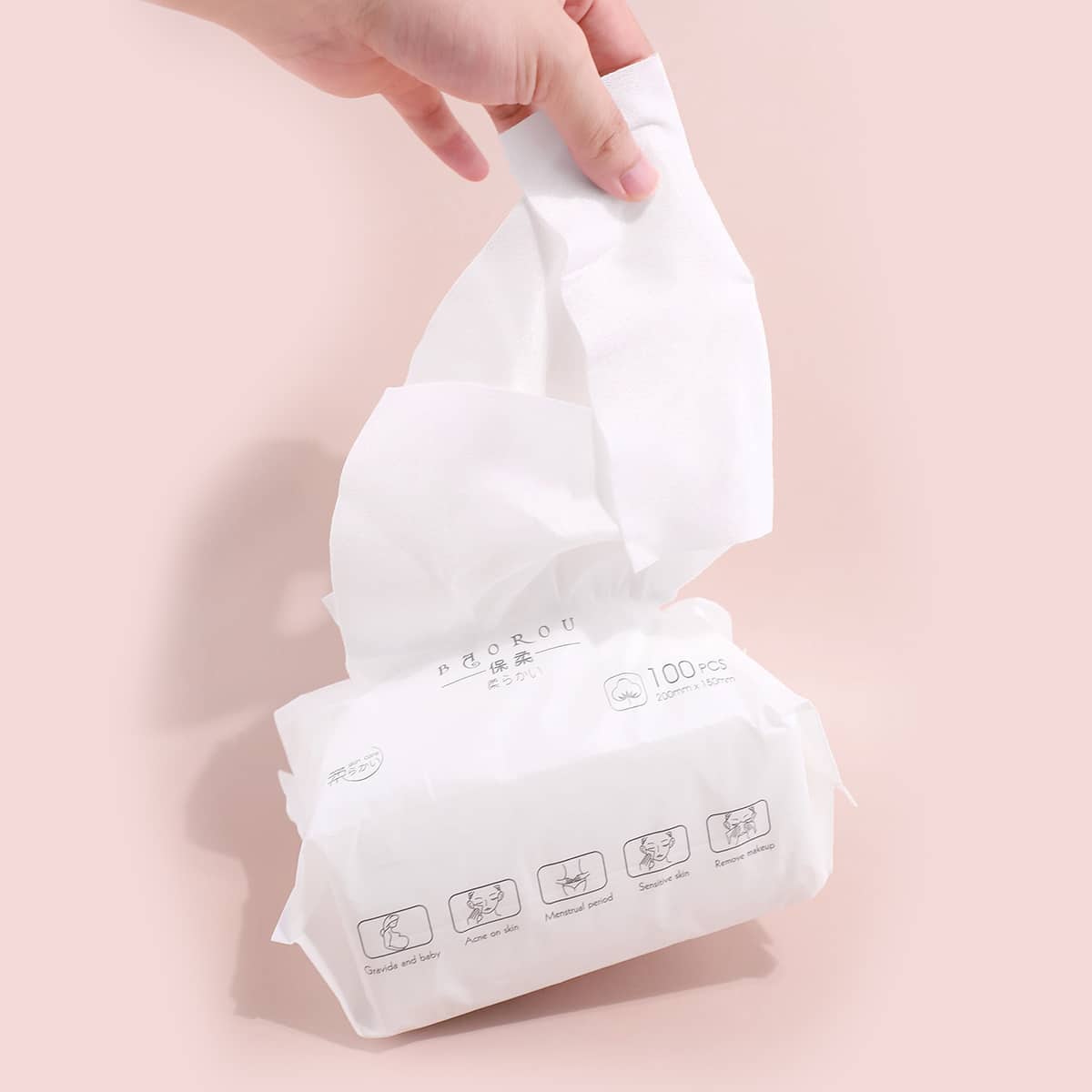 

100pcs Face Wash Towel, White