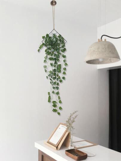 1 件人造藤装饰壁挂，仿藤悬挂装饰，适用于家居装饰、家居装饰、房间装饰、墙壁装饰