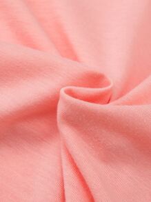 SHEIN Toddler Girls 1pc Slogan Graphic Tee - Baby Pink - View 3