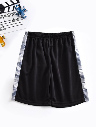 شورت تريك بشريط جانبي مموة للاولاد