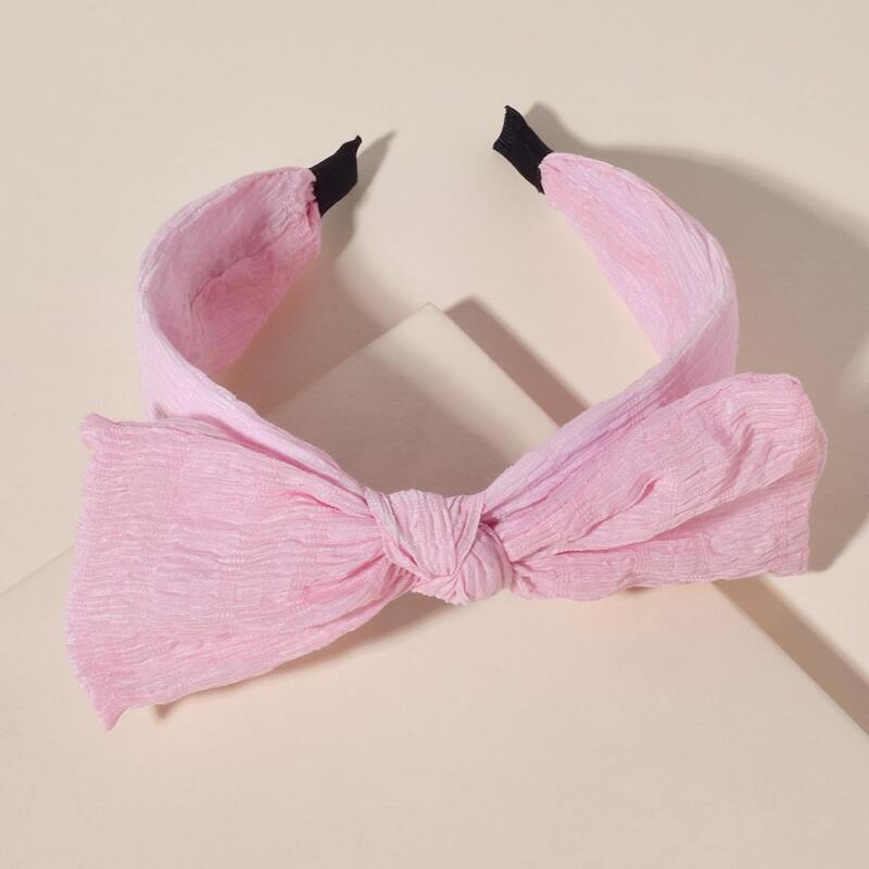 

Bow Decor Hair Hoop, Pink