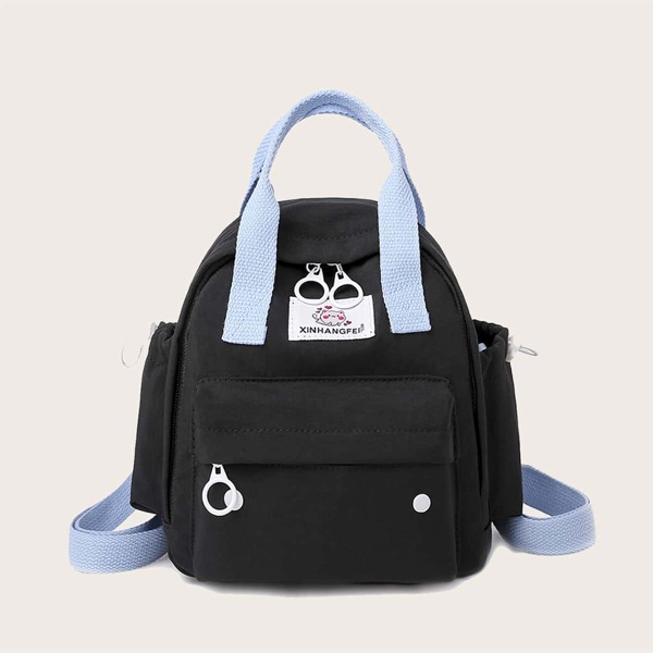 

Kids Pocket Front Backpack, Black