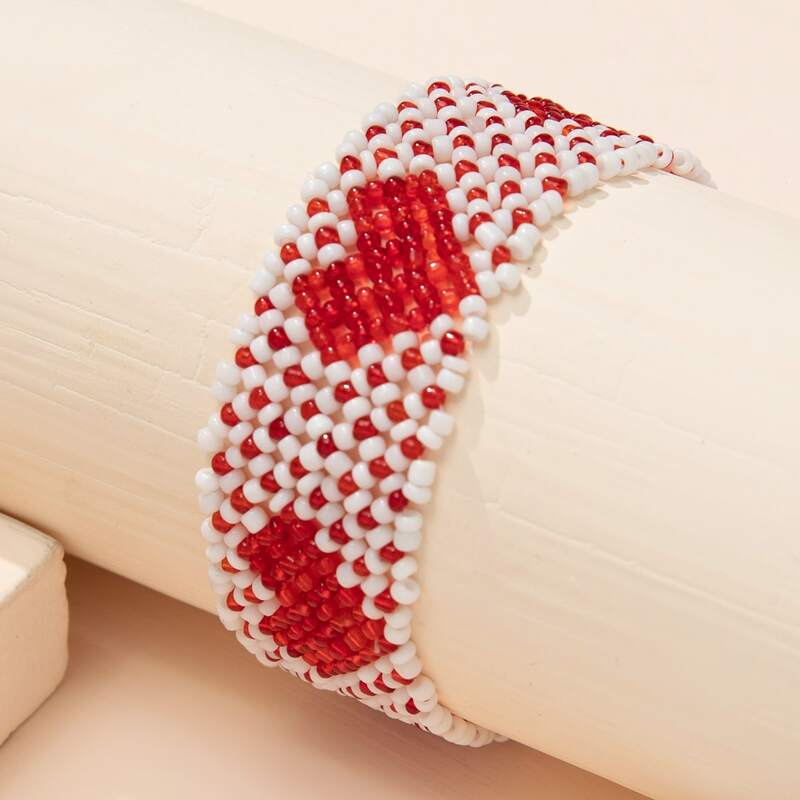 

Heart Beaded Bracelet, Multicolor