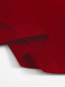 SHEIN LUNE 1pc Heart Print Top - Red - View 3