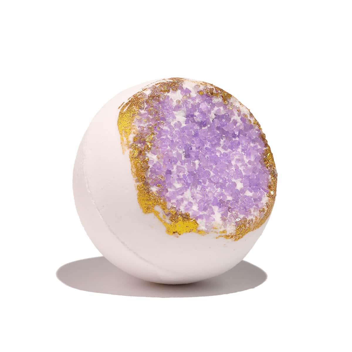 

Freesia-Scented Amethyst Geode Bath Bomb - 150g, Monochrome
