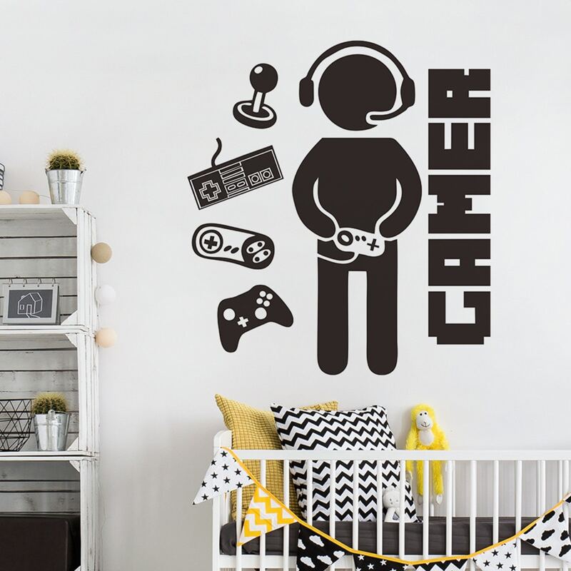 

Gamepad Wall Sticker, Black