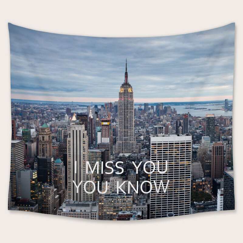 

Building Print Tapestry, Multicolor