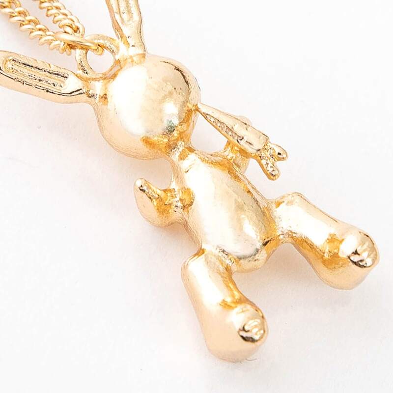 

1pc Random Rabbit Pendant Necklace, Multicolor