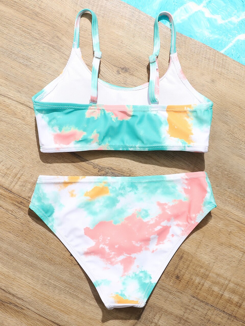 Tween Girl Tie Dye Bikini Set Summer Beach